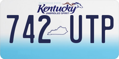 KY license plate 742UTP