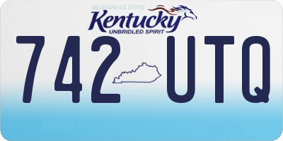 KY license plate 742UTQ