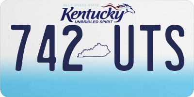 KY license plate 742UTS