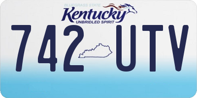 KY license plate 742UTV