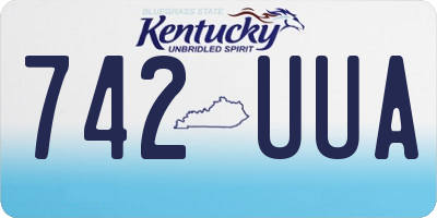 KY license plate 742UUA