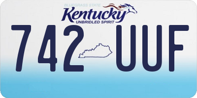 KY license plate 742UUF