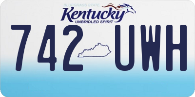 KY license plate 742UWH