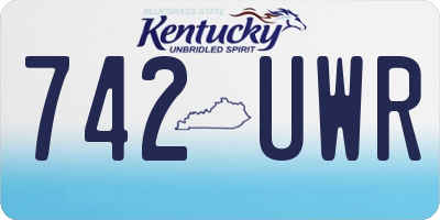 KY license plate 742UWR