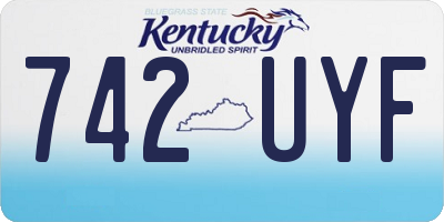 KY license plate 742UYF