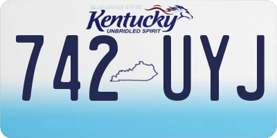 KY license plate 742UYJ