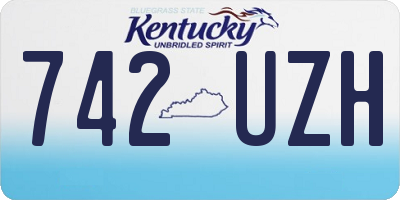 KY license plate 742UZH