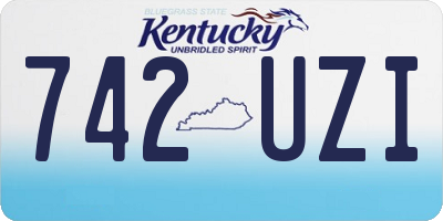 KY license plate 742UZI