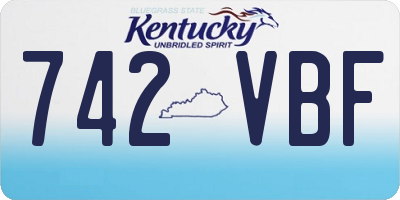 KY license plate 742VBF