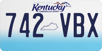 KY license plate 742VBX