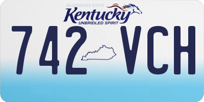 KY license plate 742VCH