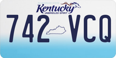 KY license plate 742VCQ