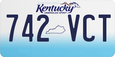 KY license plate 742VCT