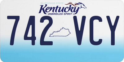 KY license plate 742VCY