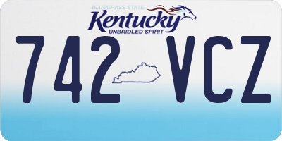 KY license plate 742VCZ