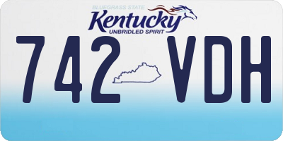 KY license plate 742VDH