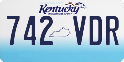 KY license plate 742VDR