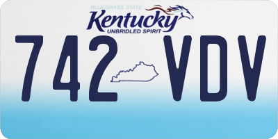 KY license plate 742VDV
