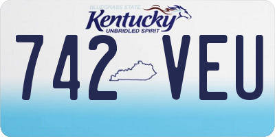 KY license plate 742VEU