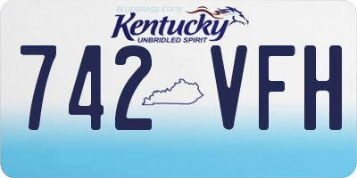 KY license plate 742VFH