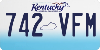 KY license plate 742VFM