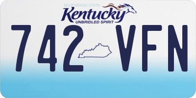 KY license plate 742VFN