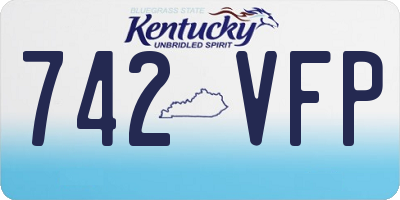 KY license plate 742VFP