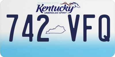 KY license plate 742VFQ