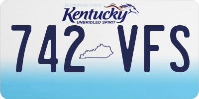 KY license plate 742VFS