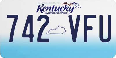 KY license plate 742VFU