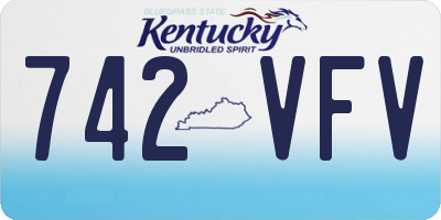 KY license plate 742VFV
