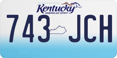 KY license plate 743JCH