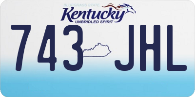 KY license plate 743JHL