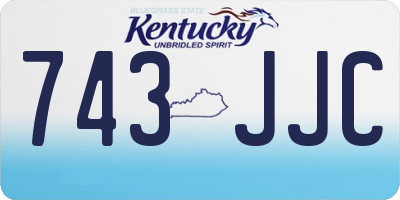 KY license plate 743JJC