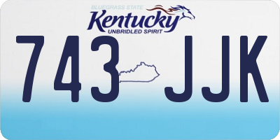KY license plate 743JJK