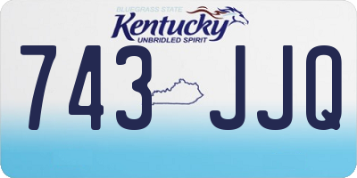 KY license plate 743JJQ