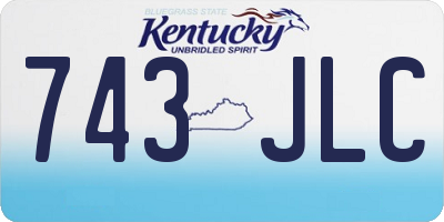KY license plate 743JLC