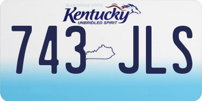 KY license plate 743JLS