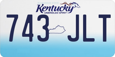 KY license plate 743JLT