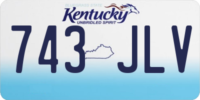 KY license plate 743JLV