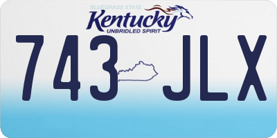 KY license plate 743JLX