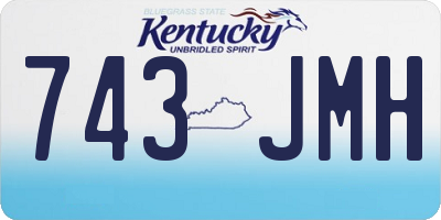 KY license plate 743JMH