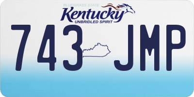 KY license plate 743JMP