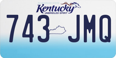 KY license plate 743JMQ