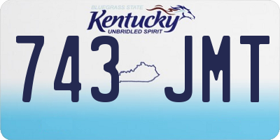 KY license plate 743JMT