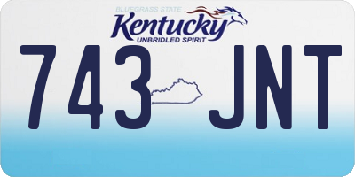 KY license plate 743JNT