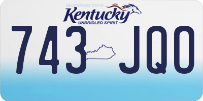 KY license plate 743JQO