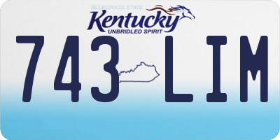 KY license plate 743LIM
