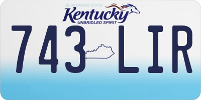 KY license plate 743LIR