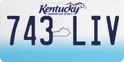 KY license plate 743LIV